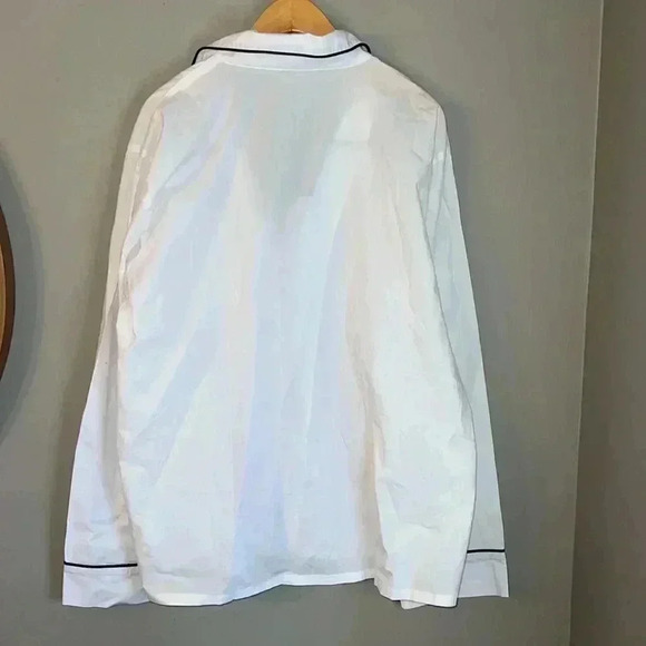 J. Crew End-on-end cotton long-sleeve pajama top Size L - Picture 7 of 10